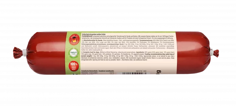 Edles Wild mit Kartoffel, Pastinaken und Waldbeeren 400g